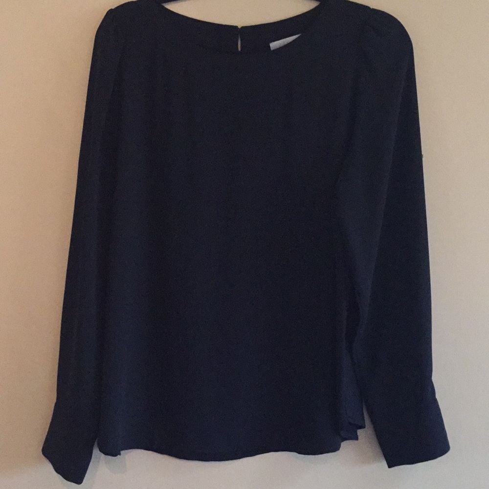 Beautiful black blouse with open cuffs